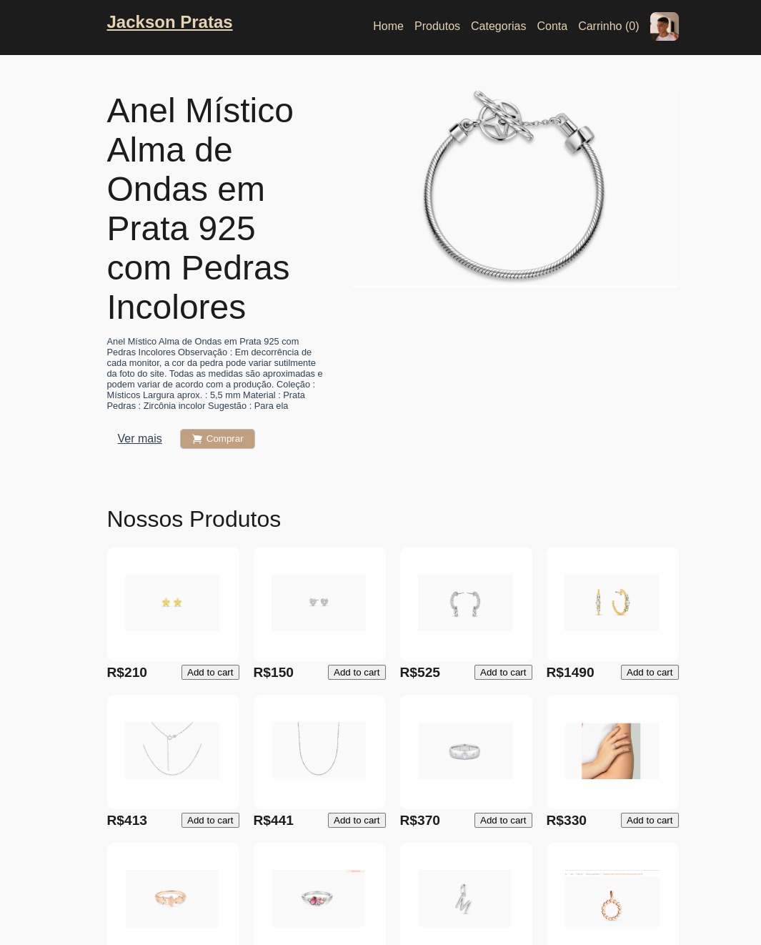 E-commerce de Joias
